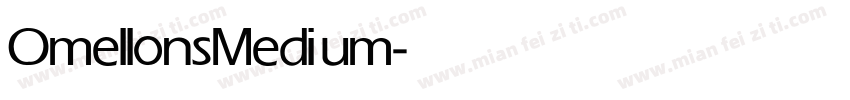 Omellons Medium字体转换